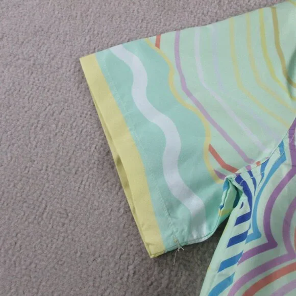 Replica Casablanca Tennis Club Shirt Size 2XL Multicolor Masao San Print Camp - Picture 6 of 12